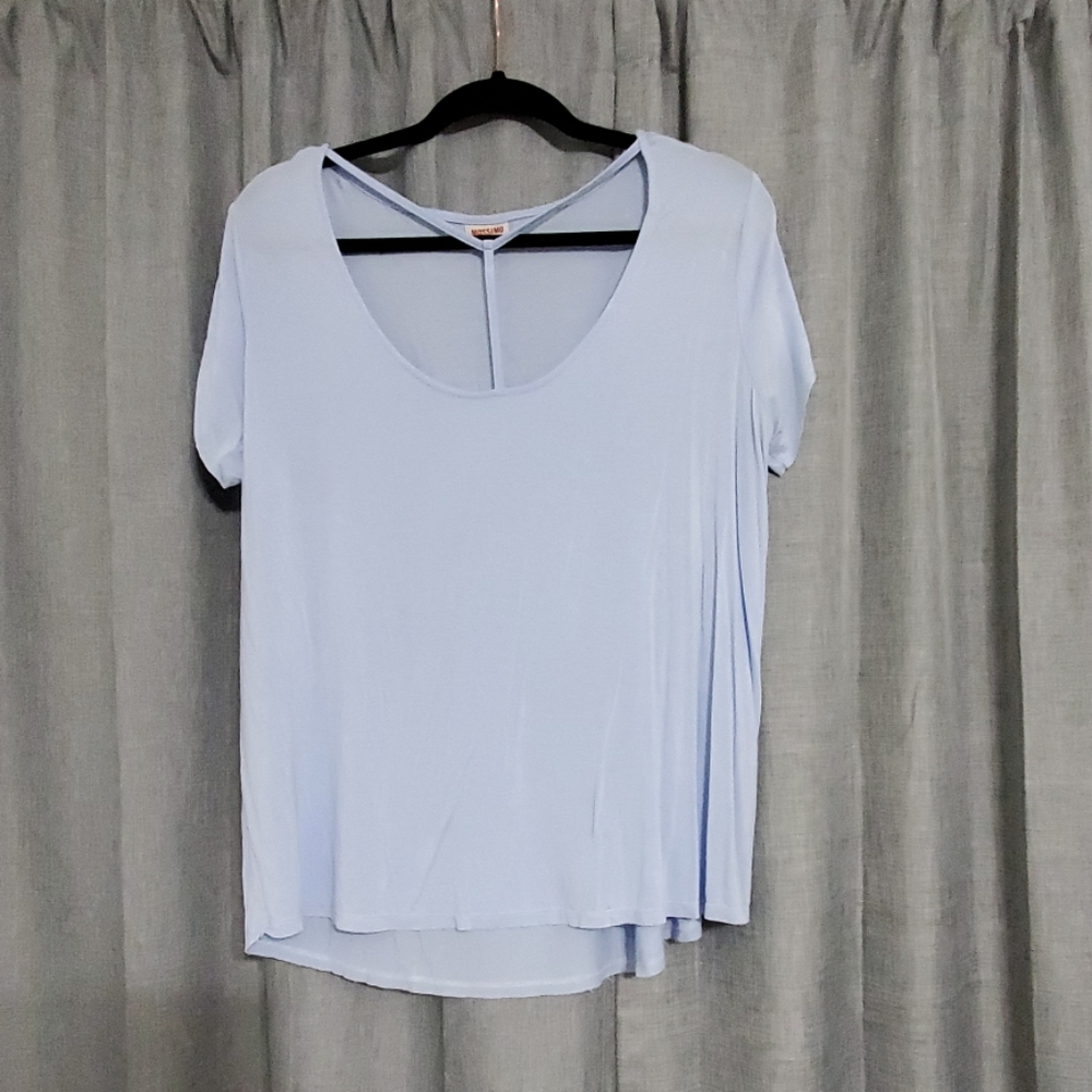 Light blue top